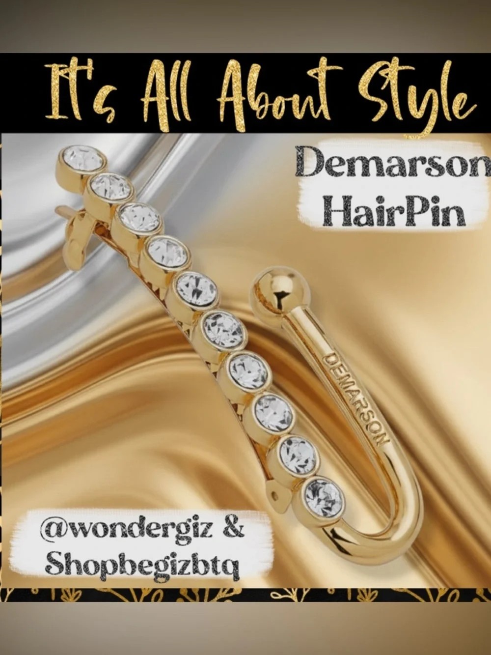 Authentic Demarson Delicate Statement HairPin To Call the  display picture 1
